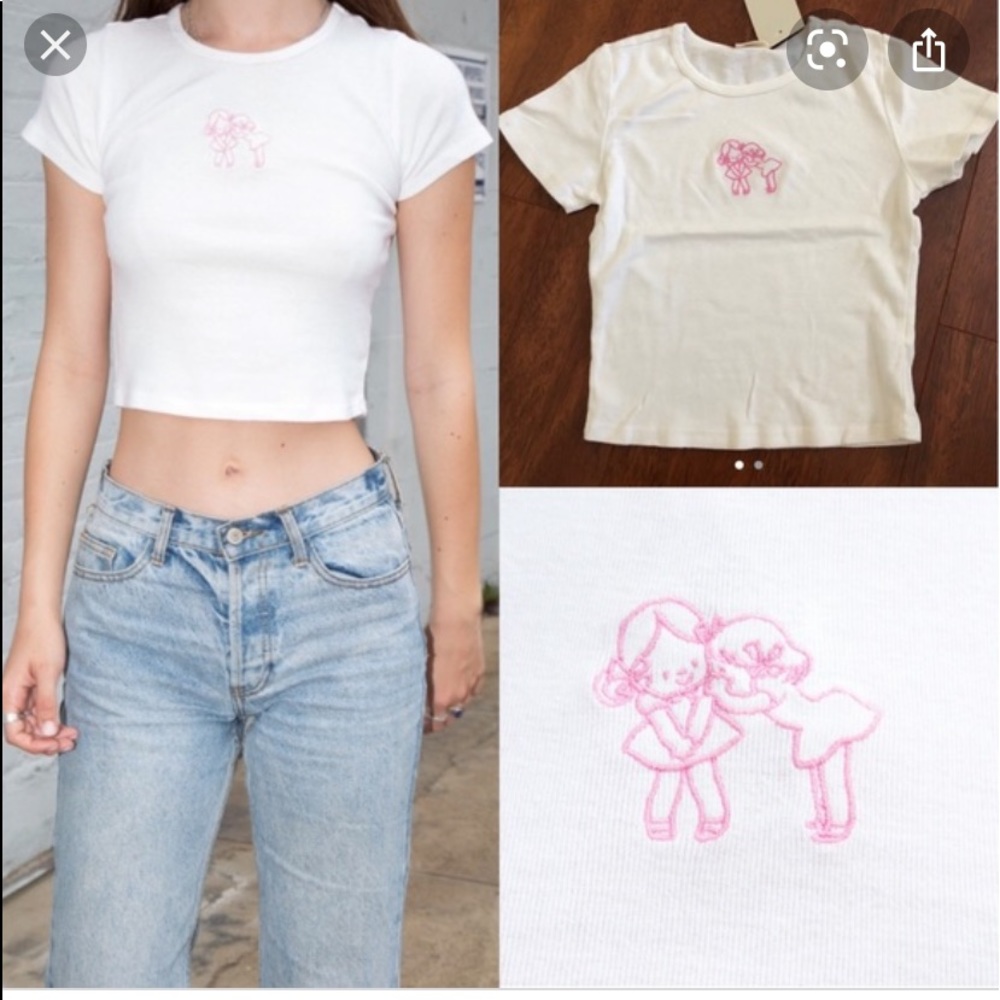 Brandy Melville whispering girl top